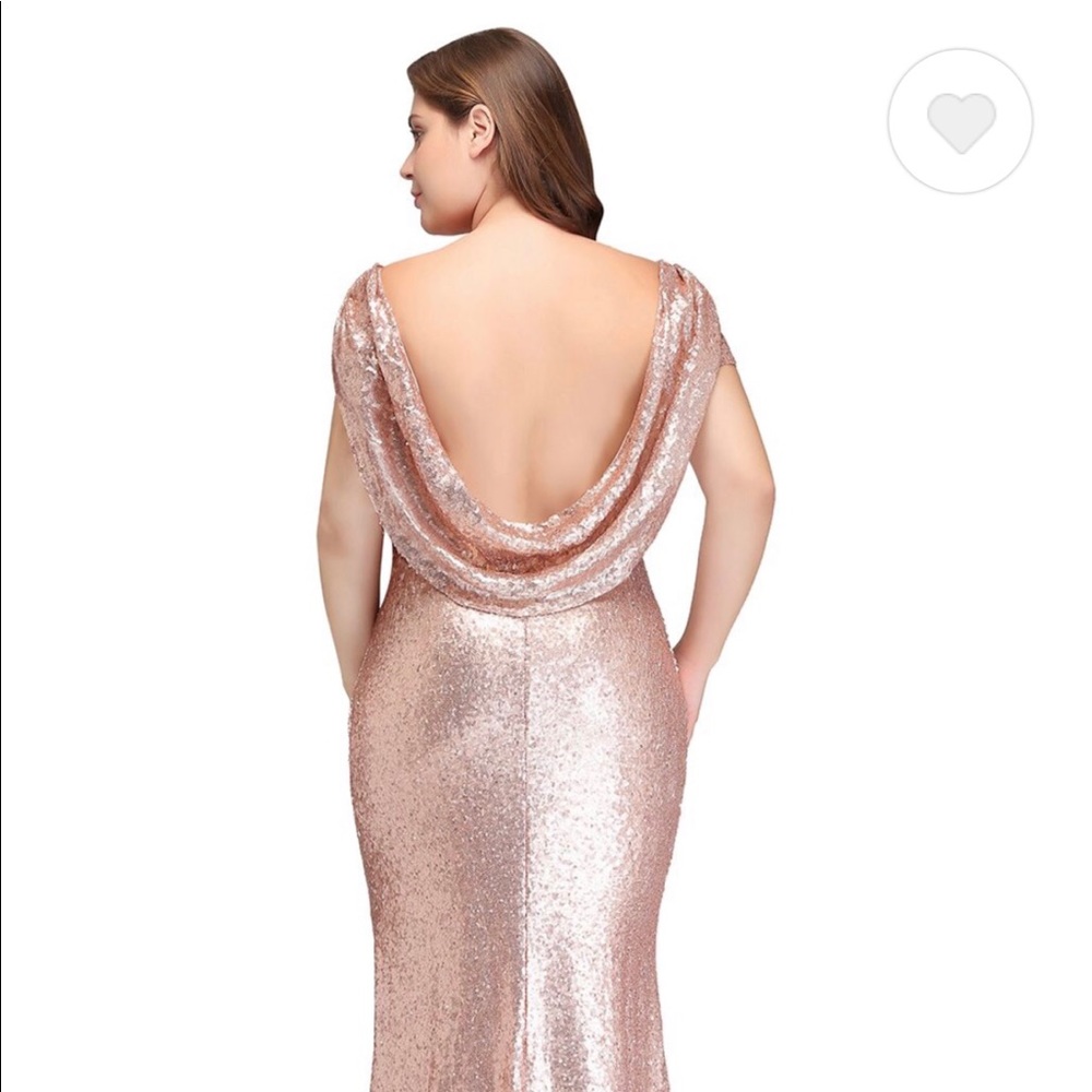 Rose gold sequin mermaid dress